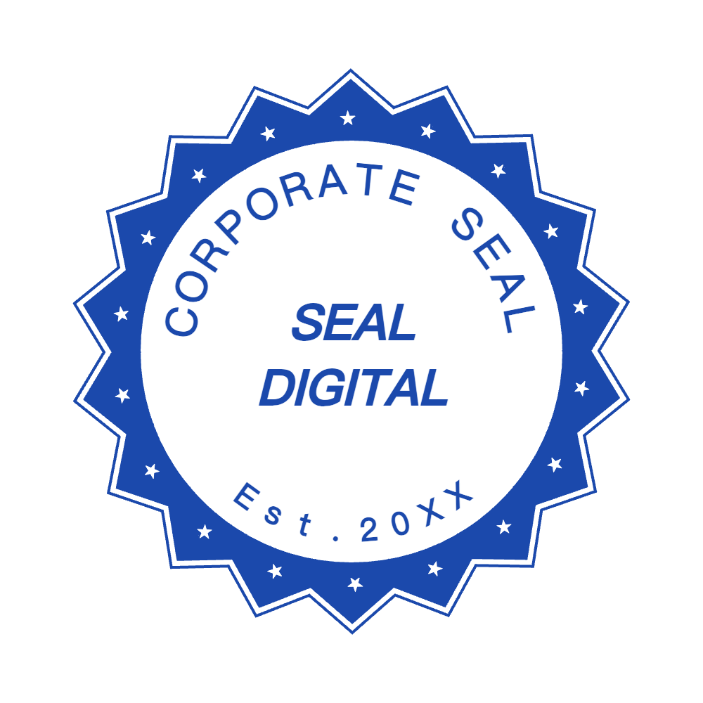 Corporate Stamps Template 1 for the online stamp maker