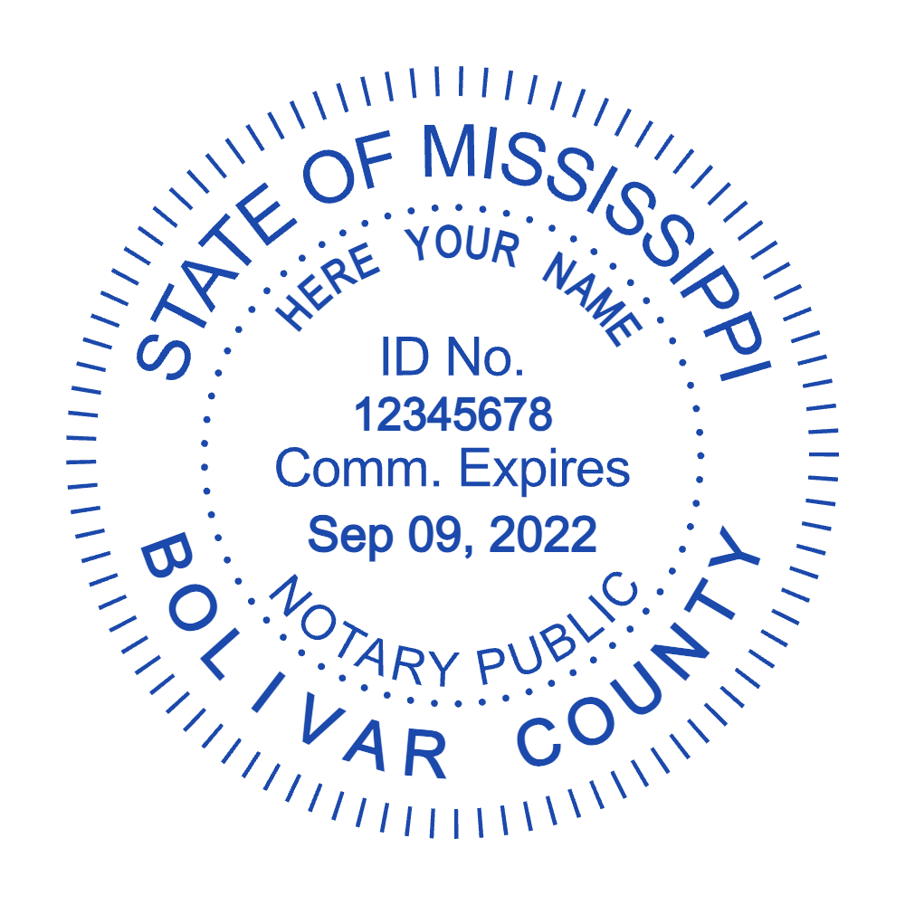 Notary Stamps Template 2 for the online stamp maker