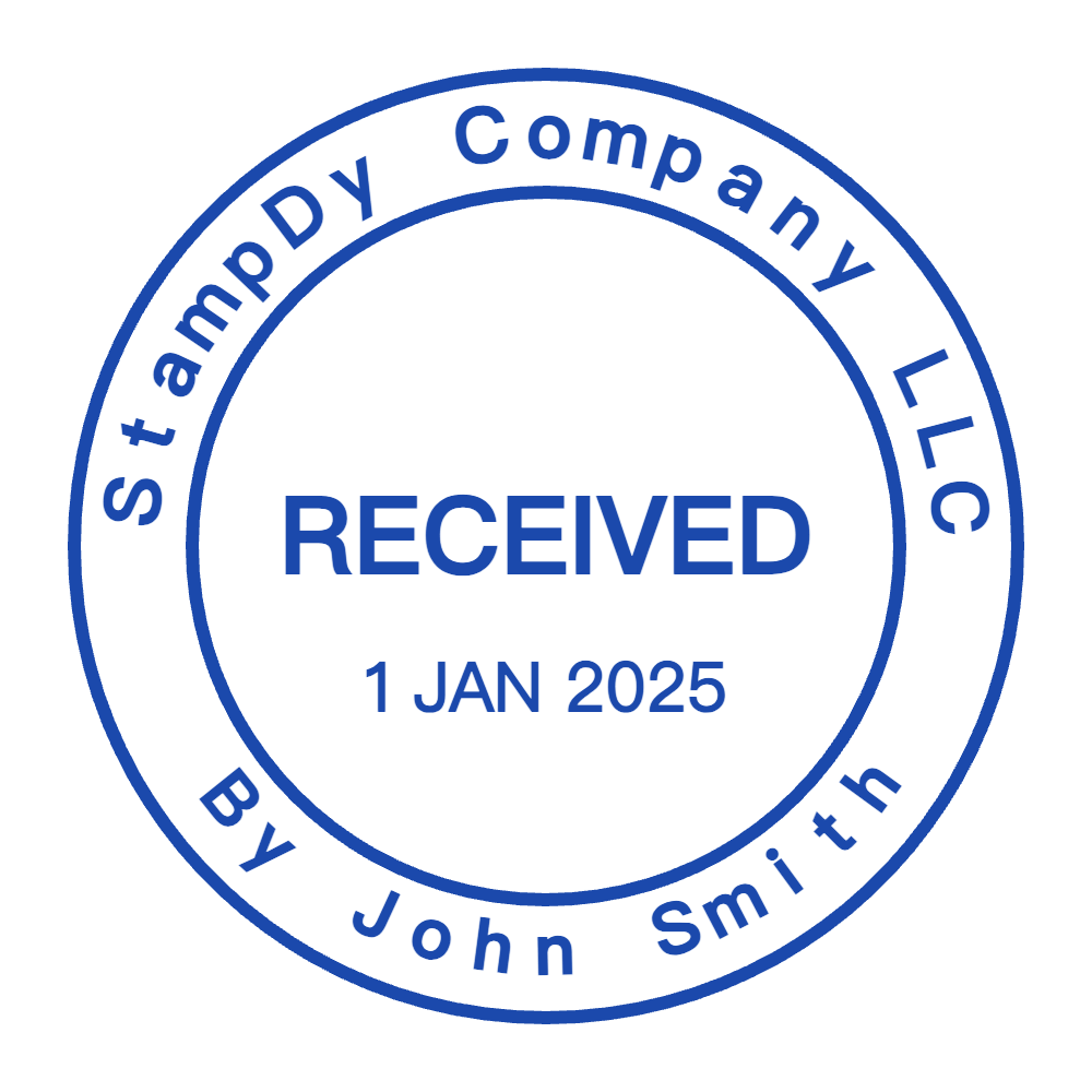 Stamp Received Template 2 for the online stamp maker