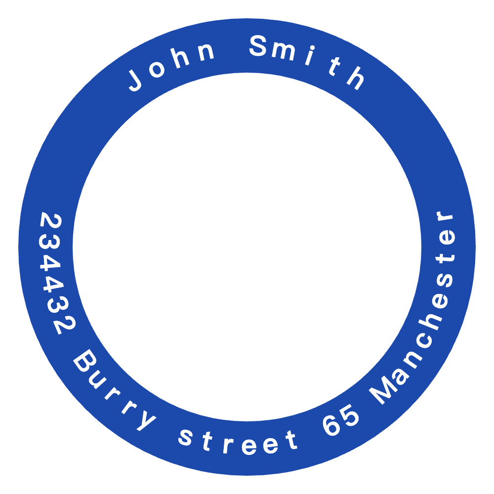 Address Stamp Template 1 for the online stamp maker