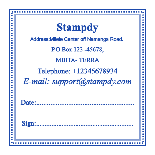 Business Stamps Template 5 for the online stamp maker