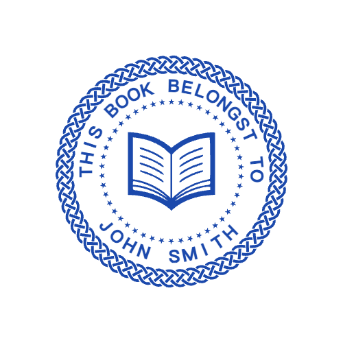 Library Seal Template 5 for the online stamp maker