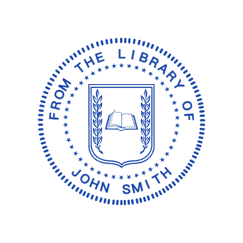 Library Seal Template 6 for the online stamp maker