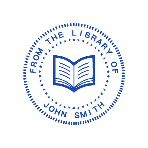 Library Seal Template 7 for the online stamp maker