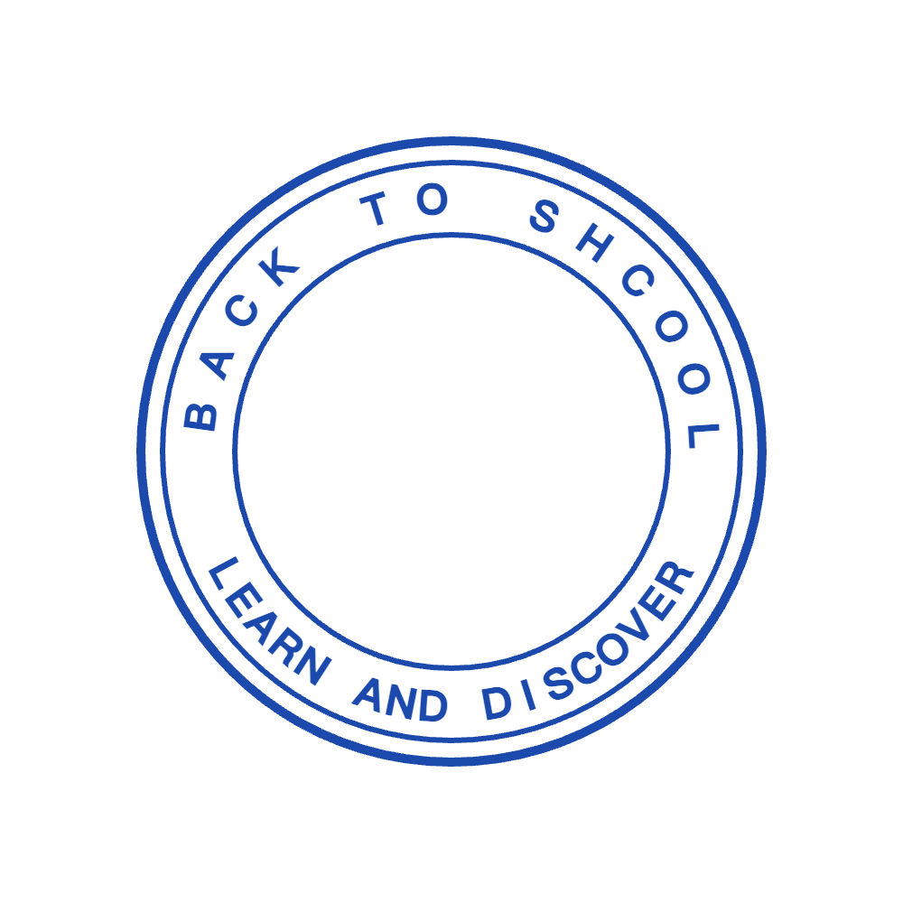 School Stamp Template 4 for the online stamp maker