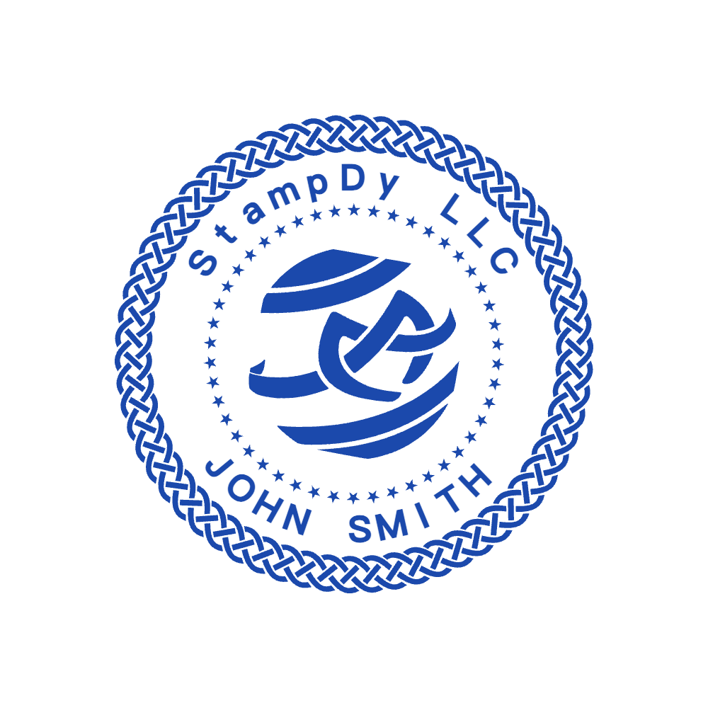 Logo Stamp Template 3 for the online stamp maker