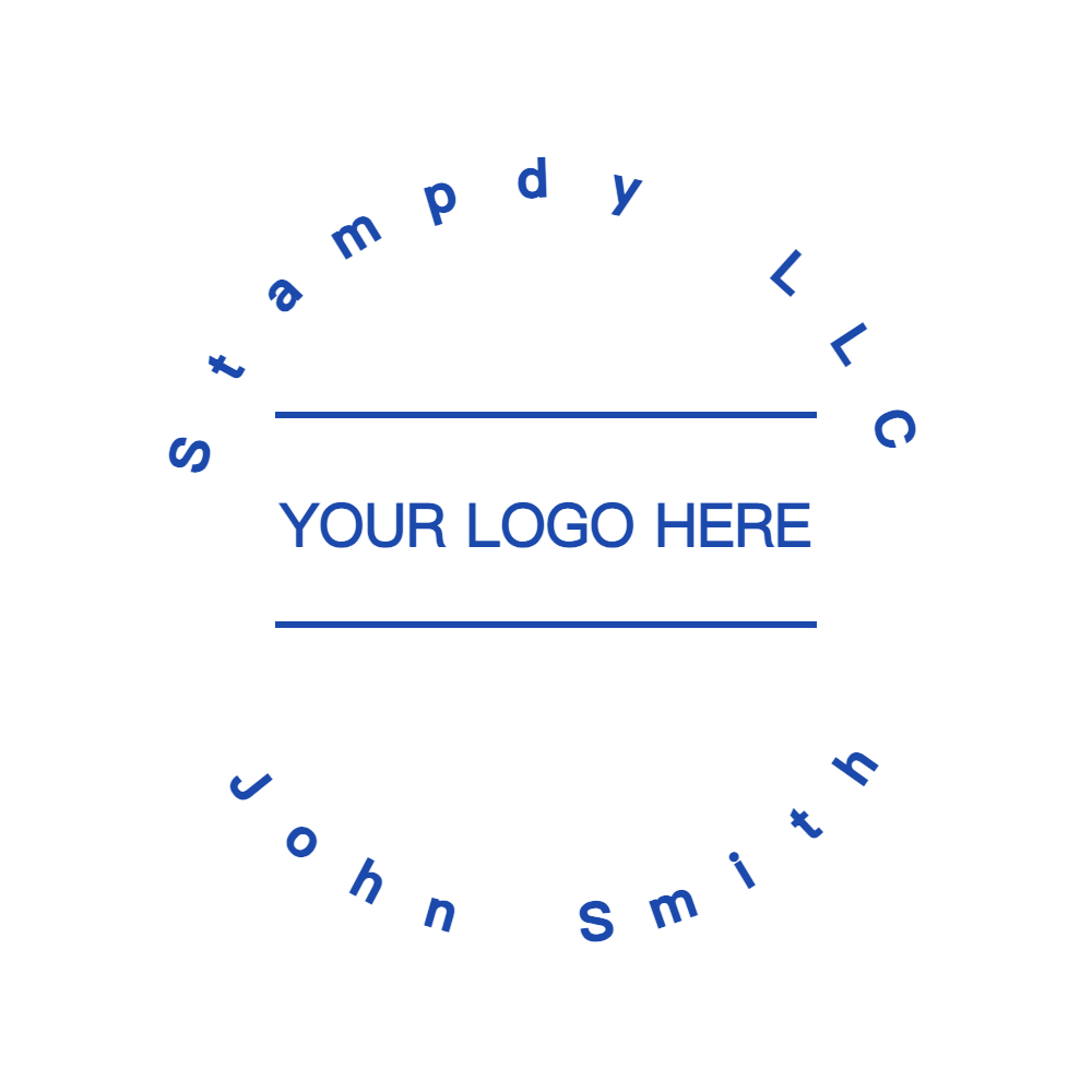 Logo Stamp Template 6 for the online stamp maker