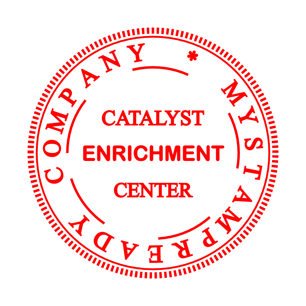 Red Stamp Template 4 for the online stamp maker