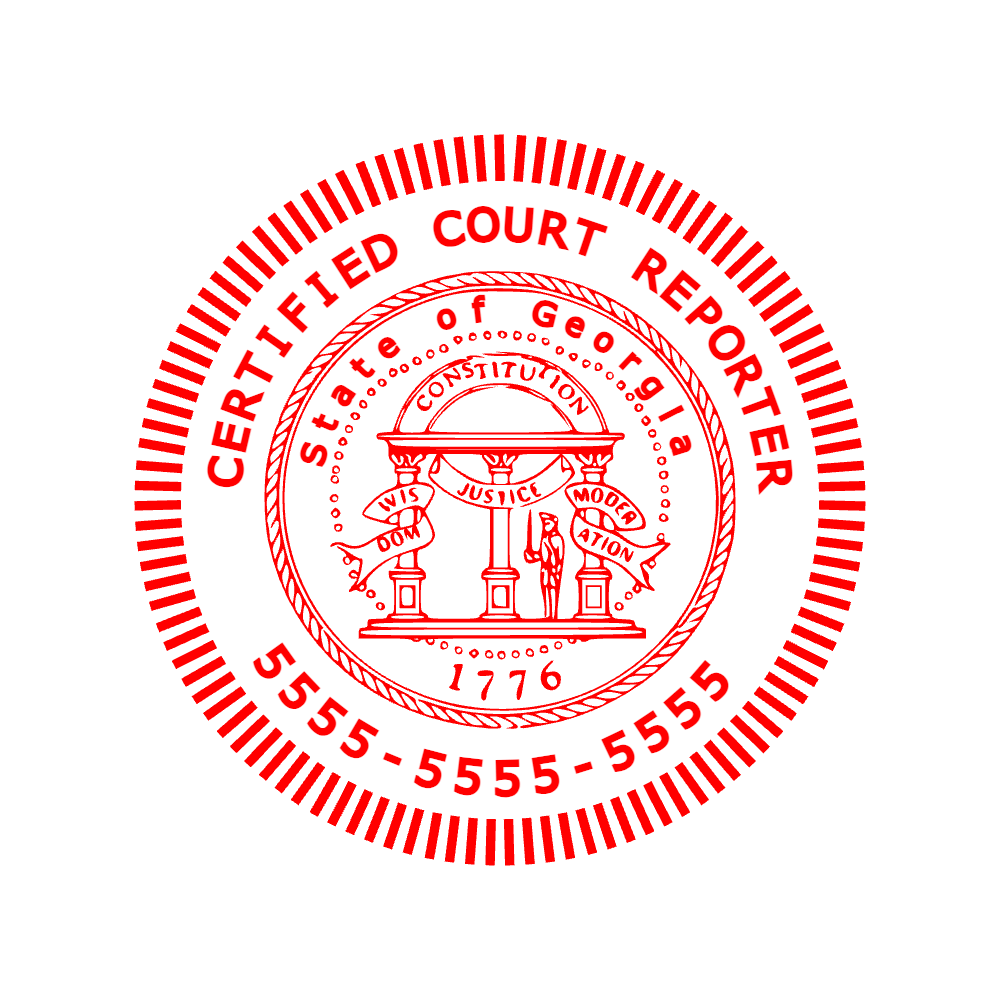 Red Stamp Template 5 for the online stamp maker