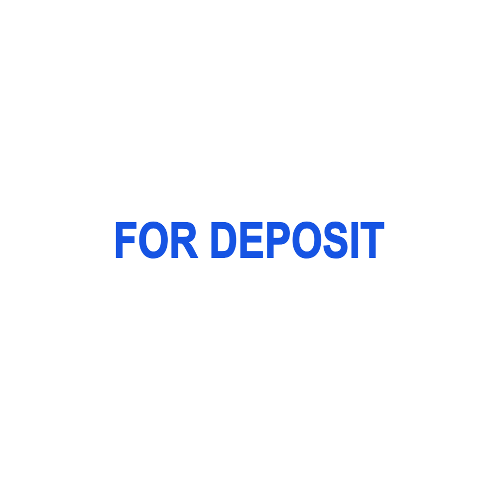 Deposit Only Stamp Template 1 for the online stamp maker