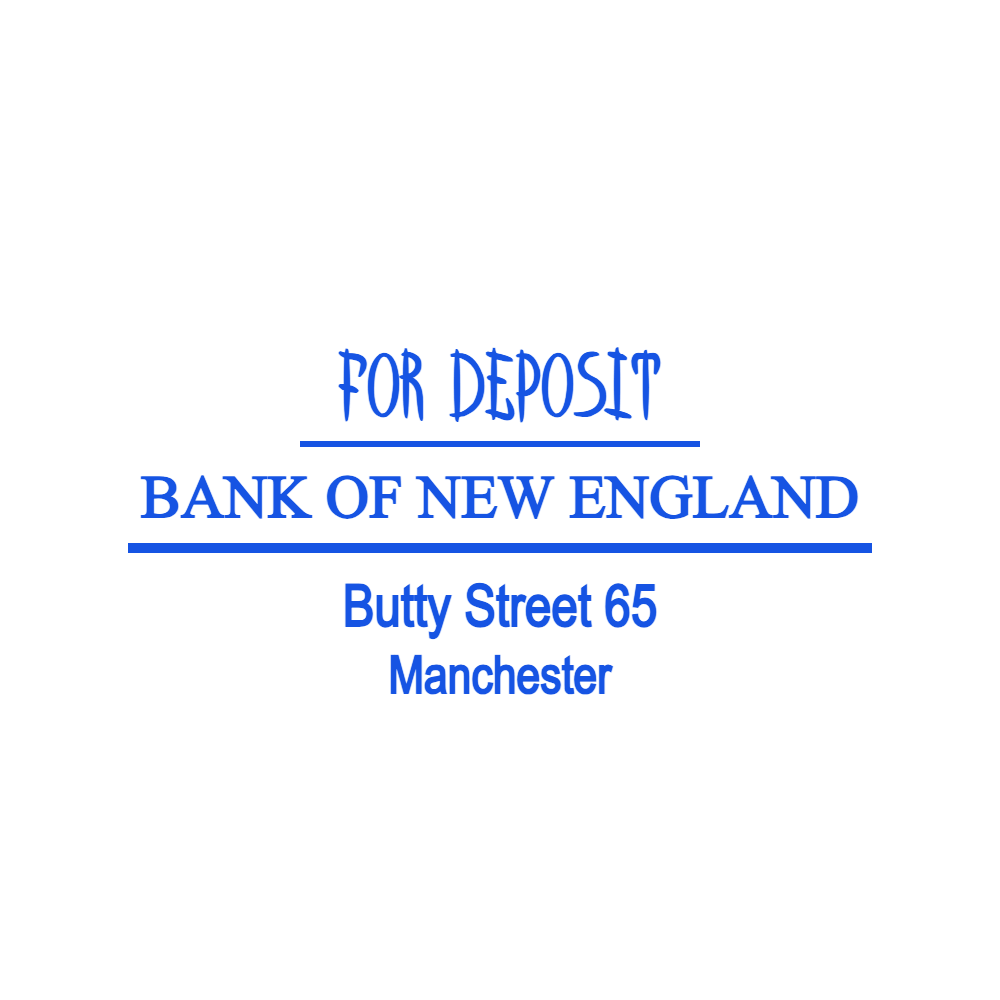 Deposit Only Stamp Template 2 for the online stamp maker