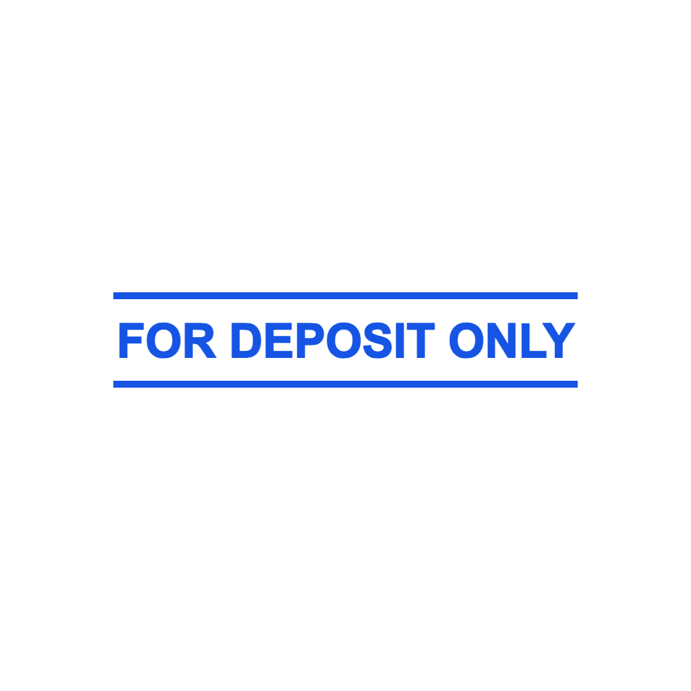 Deposit Only Stamp Template 3 for the online stamp maker