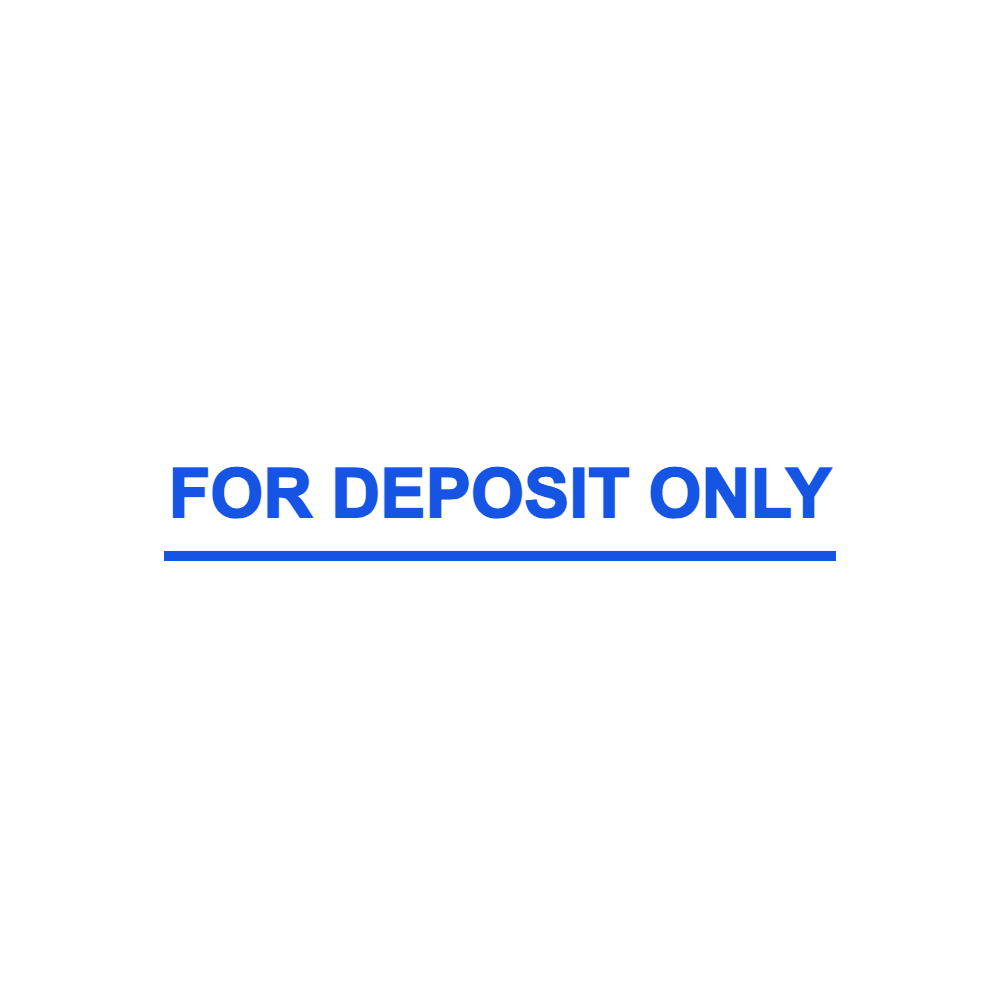 Deposit Only Stamp Template 4 for the online stamp maker