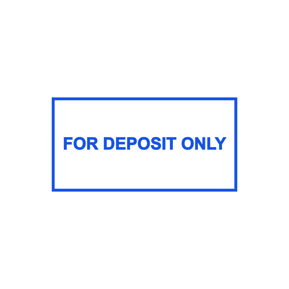 Deposit Only Stamp Template 5 for the online stamp maker