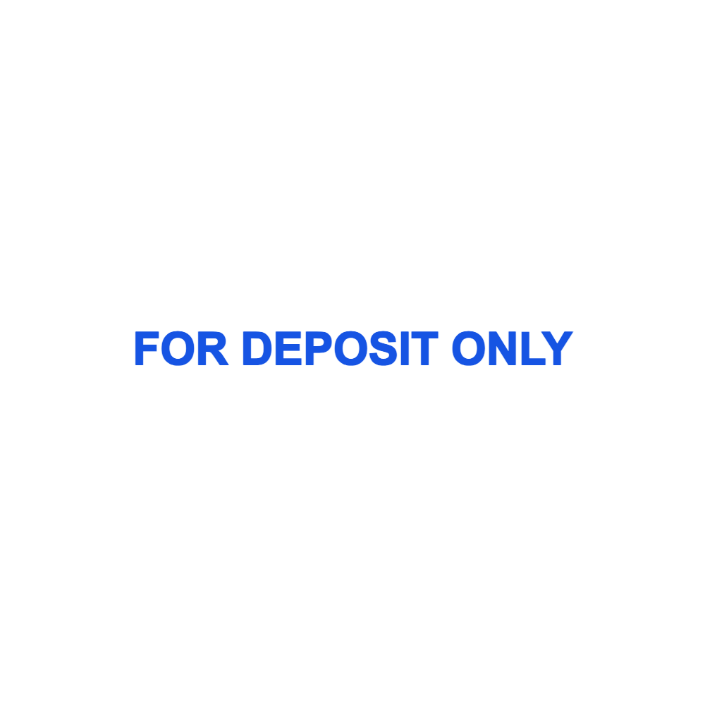 Deposit Only Stamp Template 6 for the online stamp maker