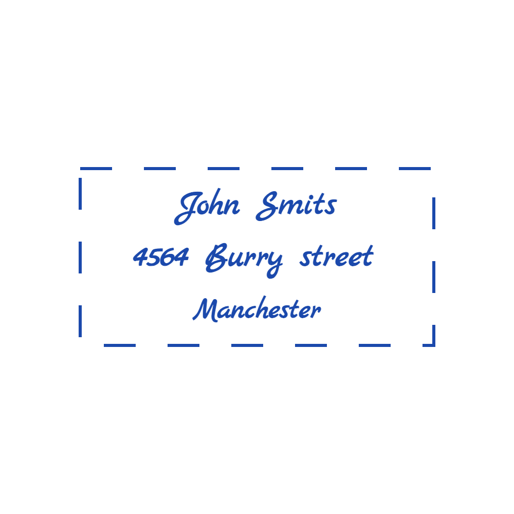Address Stamp Template 3 for the online stamp maker