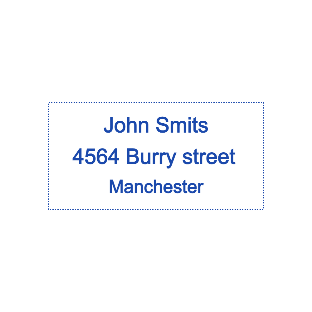Address Stamp Template 4 for the online stamp maker