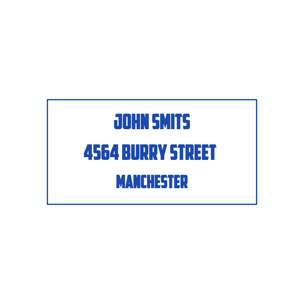 Address Stamp Template 5 for the online stamp maker
