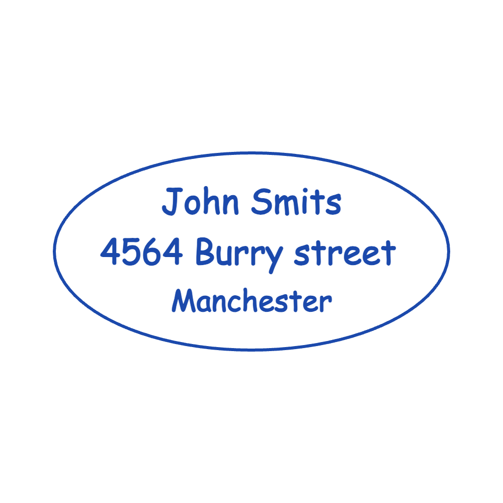 Address Stamp Template 6 for the online stamp maker