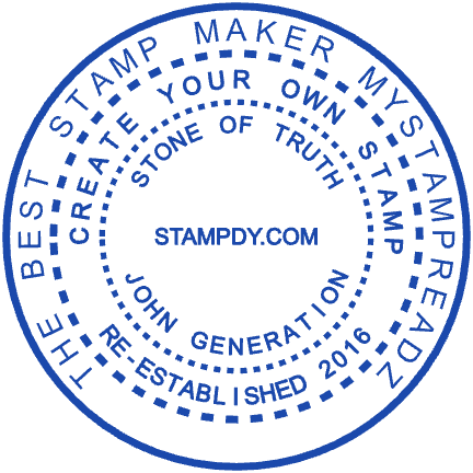 Business Stamps Template 10 for the online stamp maker