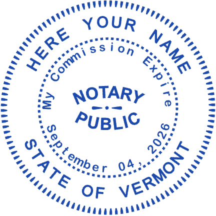 Notary Stamps Template 9 for the online stamp maker