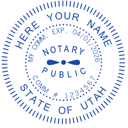 Notary Stamps Template 10 for the online stamp maker
