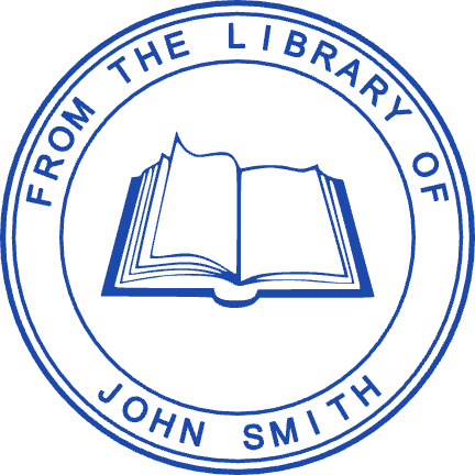 Library Seal Template 8 for the online stamp maker
