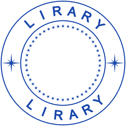 Library Seal Template 10 for the online stamp maker