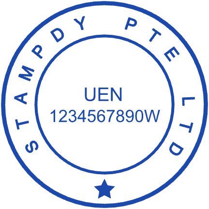Rubber Stamp Template 10 for the online stamp maker