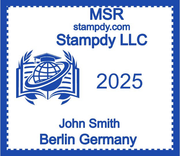 Square Seal Template 5 for the online stamp maker