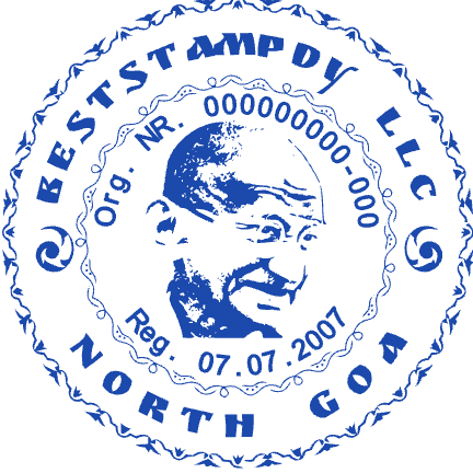 India Seals Template 37 for the online stamp maker