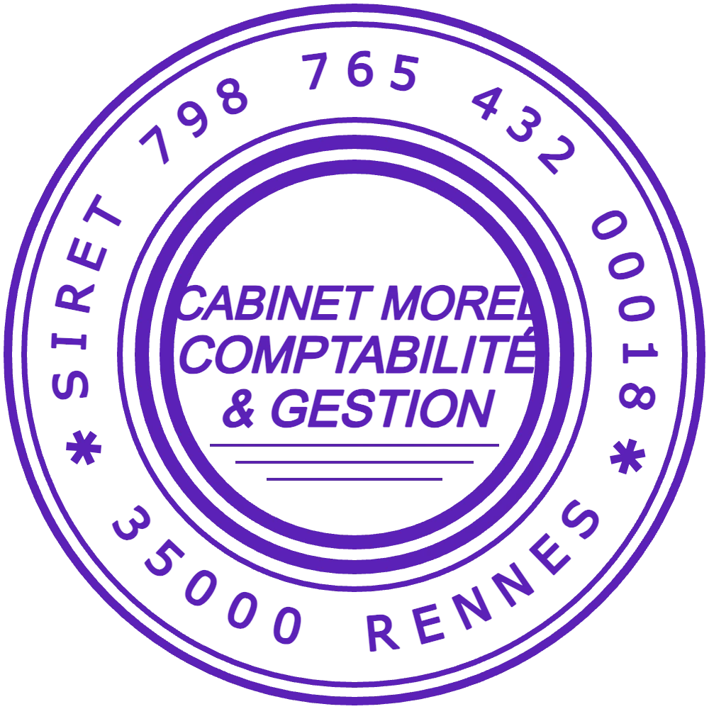Cachet rond du cabinet comptable: Tampon pour cabinet comptable