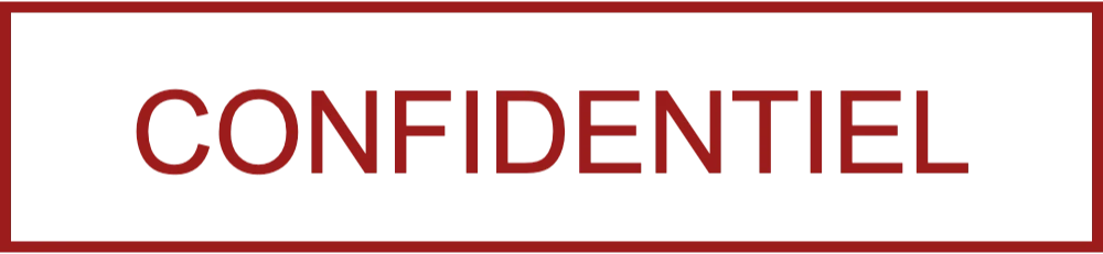 Mention CONFIDENTIEL: Cachet pour cabinet d'avocats