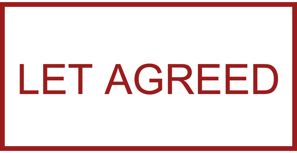 LET AGREED mark: Real Estate Stamp Maker